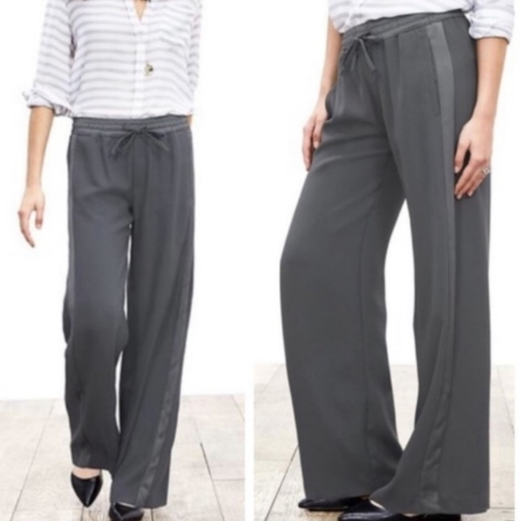 BANANA REPUBLIC 6‎ SHORT Drawstring Waist Super Wide Leg Pants - Picture 1 of 7
